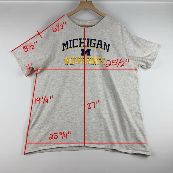 Pro Edge Michigan Wolverines T-Shirt - Men’s 2XL - Picture 6 of 6